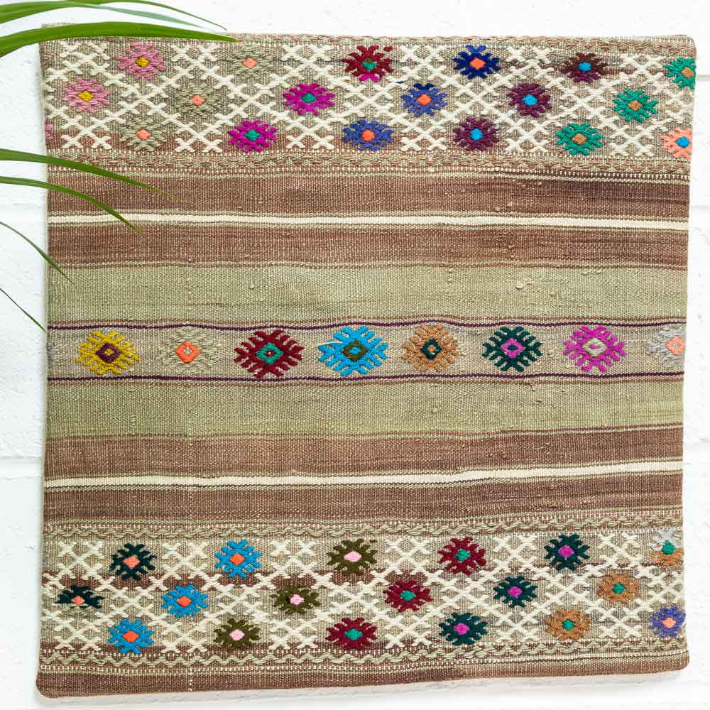 KC2327 Turkish Kilim Cushion Cover 60x60cm