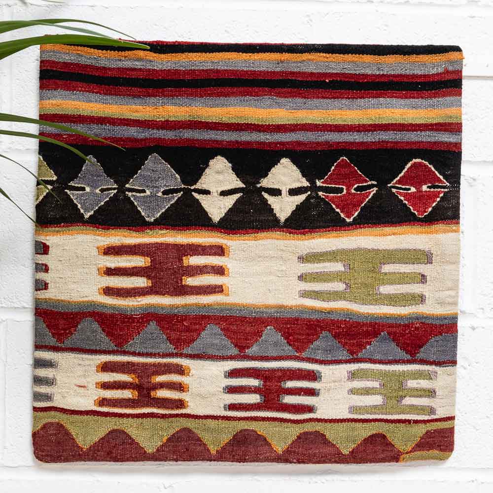 KC2334 Turkish Kilim Cushion Cover 60x60cm