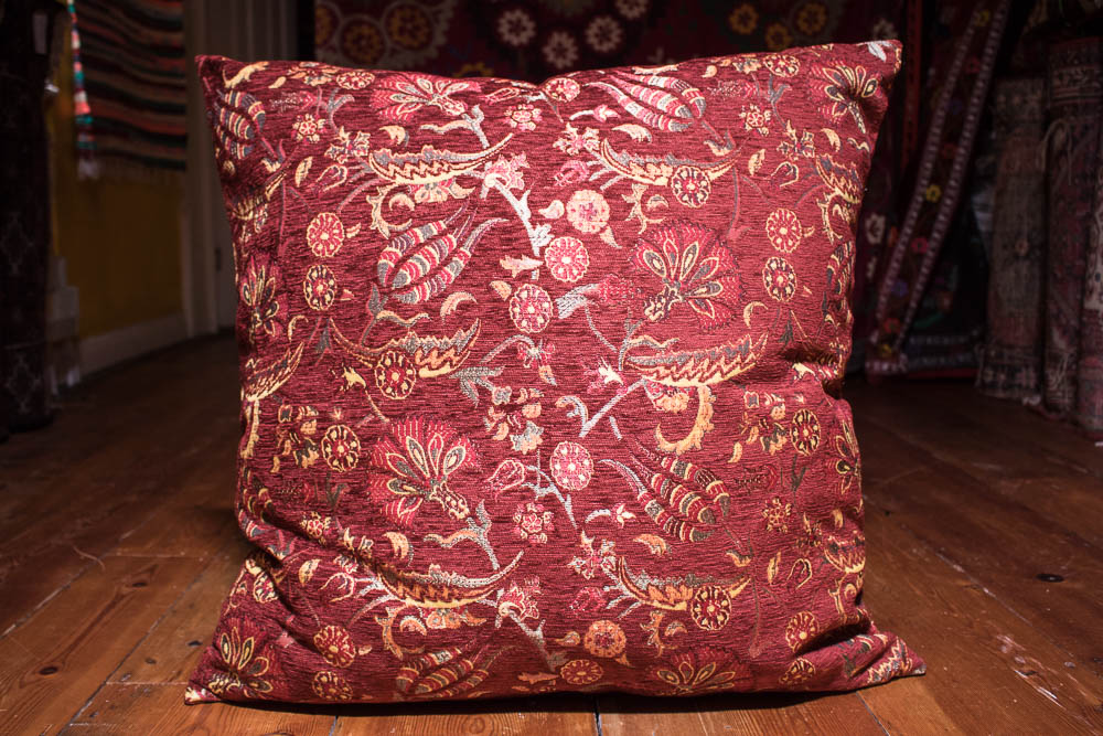 Medium Burgundy Ottoman Turkish Cushion Cover 68x68cm