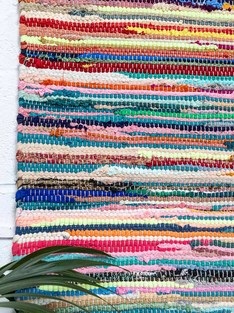 Vibrant Rag Rug Rag Rug for Floors