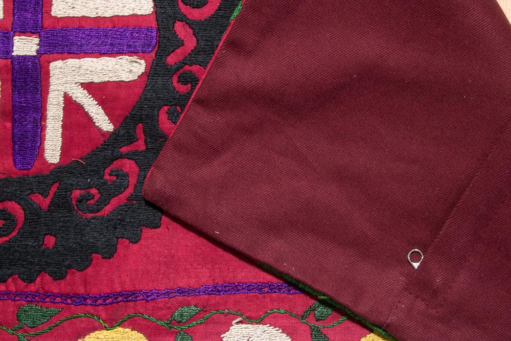 SC633 Uzbek Embroidered Suzani Cushion Cover 35x59cm