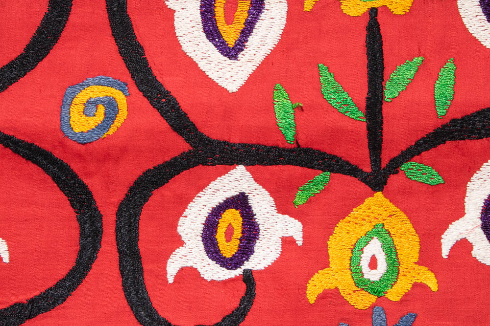SC642 Uzbek Embroidered Suzani Cushion Cover 32x43cm