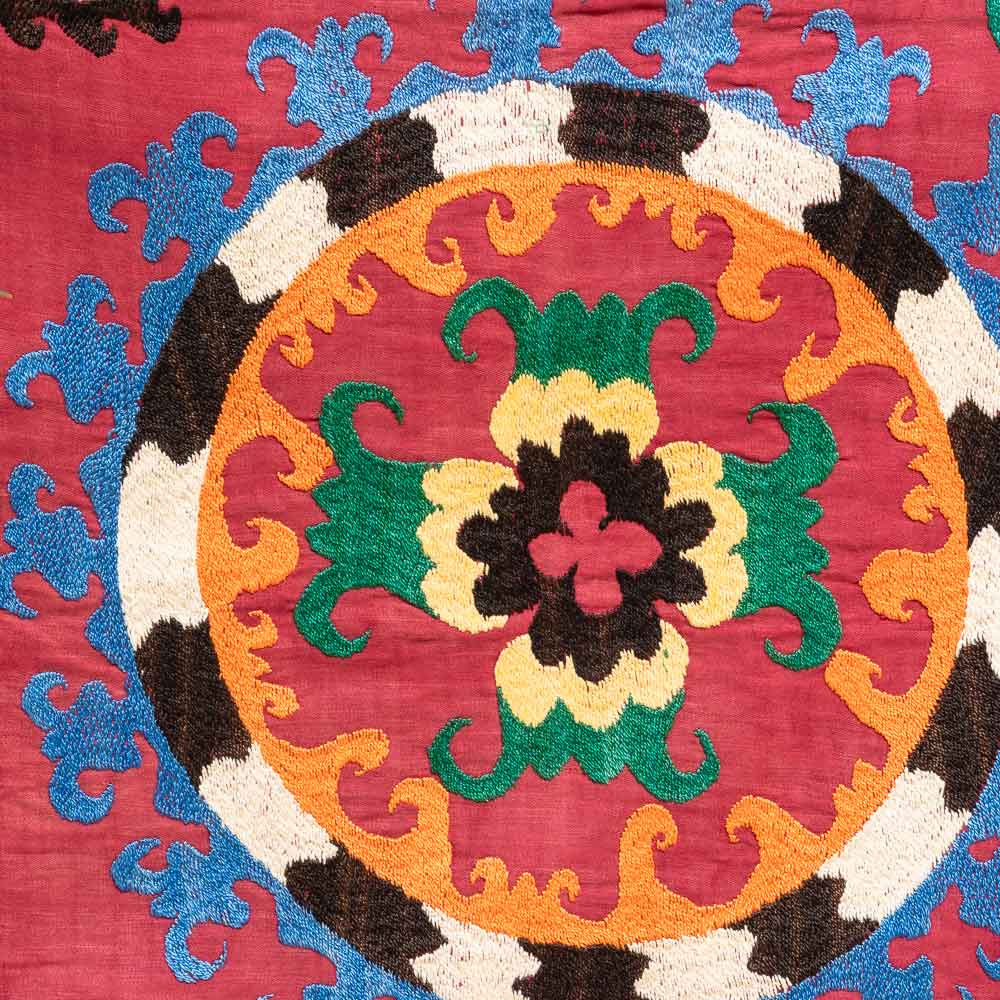 SC677 Uzbek Embroidered Suzani Cushion Cover 43x58cm