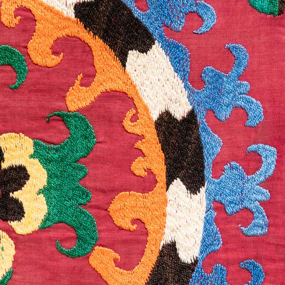 SC677 Uzbek Embroidered Suzani Cushion Cover 43x58cm