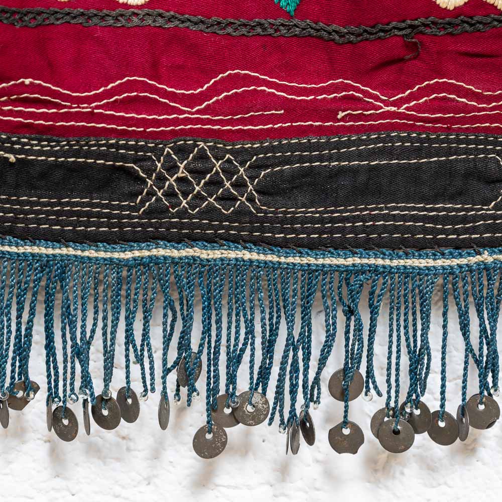 SUZ879 Small Vintage Uzbek Suzani Embroidery 44x58cm (1.5 x 1.11ft)