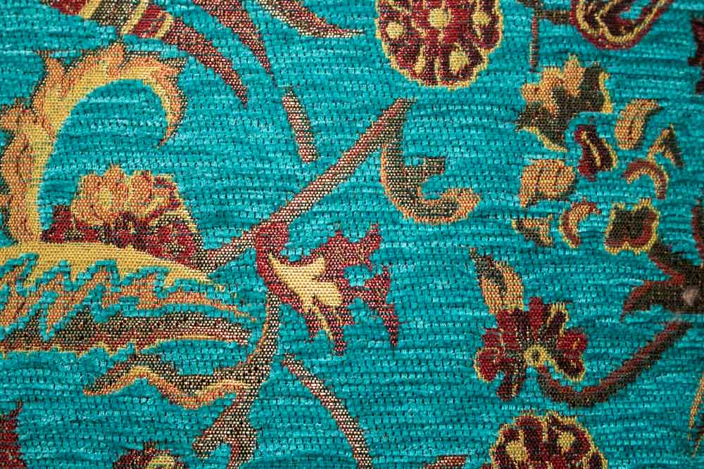 Small Turquoise Ottoman Turkish Cushion Cover 44x44cm