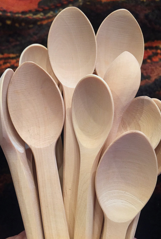 Hand carved boxwood spoon - Size 1
