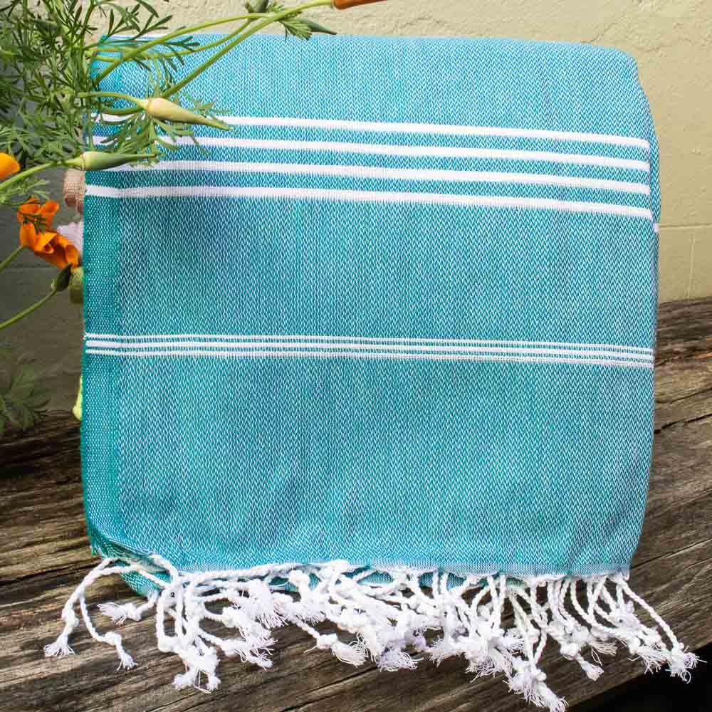 Turkish Hammam Beach Towel - Petrol