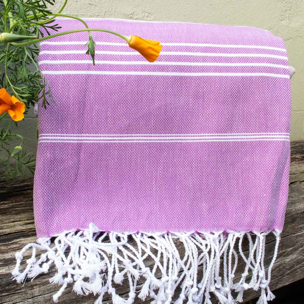 Turkish Hammam Beach Towel - Purple